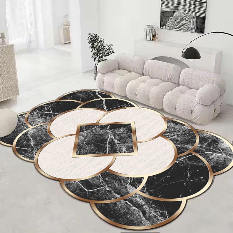 Irregular Marble Carpet Living Room Dirt Resistant Wear-resistant Easy To Maintain Carpet