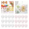 12Pcs Clear Eggs, Fillable Easter Eggs Home Decorations Games Hunt Supplies