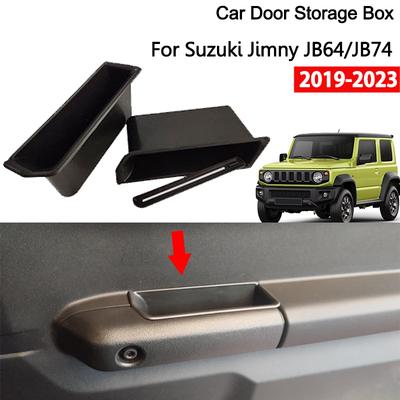 For Suzuki Jimny JB74    Car Interior Front Door Side Storage Box Glove Organizer Phone Container Case Handle Pocket