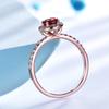 Gica Gema 100% 925 Sterling Silver Engagement Rings For Women Sparkling Zircon Party Fine Jewelry