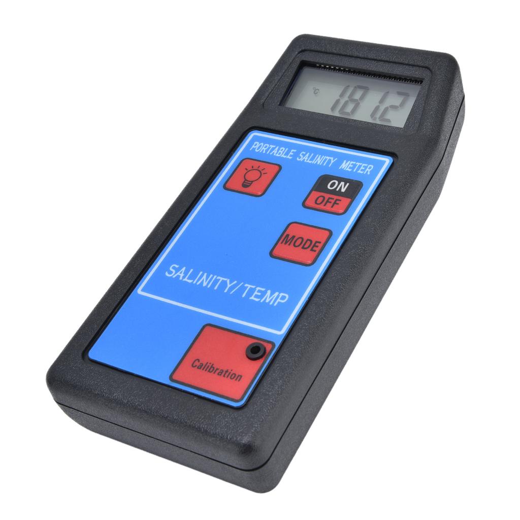 Portable Salinity TEMP Meter Multifunction Water Quality Analyzer for Aquarium Swimming Pool
