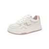 Pink Board Shoes Single Mesh Breathable Women's Shoes Lightweight and Versatile Casual Shoes Sports Shoes Platform White Shoes