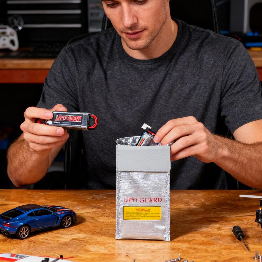 Fireproof LiPobattery Safety Bag Explosionproof Pouch For Lithium Polymer Battery Storage & Transportation, Charge Bag