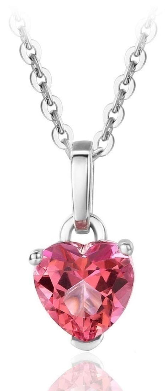 

Женское ожерелье EverFlawless Heart с покрытием из 18-каратного белого золота с натуральным топазом, в комплекте с подарочной упаковкой, набор из 3 предметов