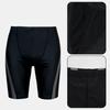 Herren Badeshorts Wassersport Oberteil O-Ausschnitt Kurzarm Slim Fit Elastisch Atmungsaktiv Schnelltrocknend Gestreift Knielange Hose Surfen Waten Sport