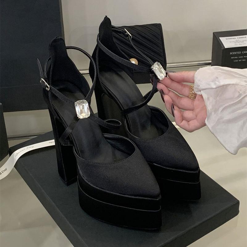 

Fashion Runway Style Fashion Cross strap Platform Wedges Women Pumps Spring Summer Sexy Leopard Pattern Satin High heels Party Shoes 35