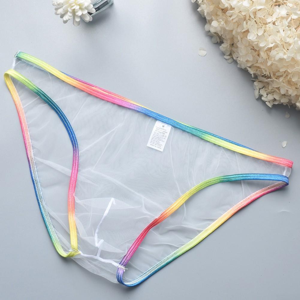 Mens Sexy Low Waist Briefs Mesh Underwear Low Waist Mens Sexy