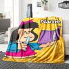 Custom Name Mafalda'S Adventures Party Blanket For Couch Bed Plush Cozy Fuzzy Blanket Super Soft Warm Blankets For Fall And Winter 091626
