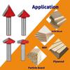 Accuracy Ground Carbides 3D Carving Bit V Shape D Shape Wood Sculpting Tool For Wood Plastic Material Removal
