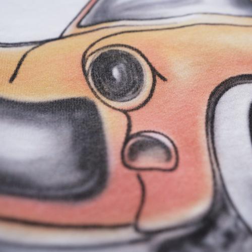 BONRROW Crop Old Orange Tee_Wh