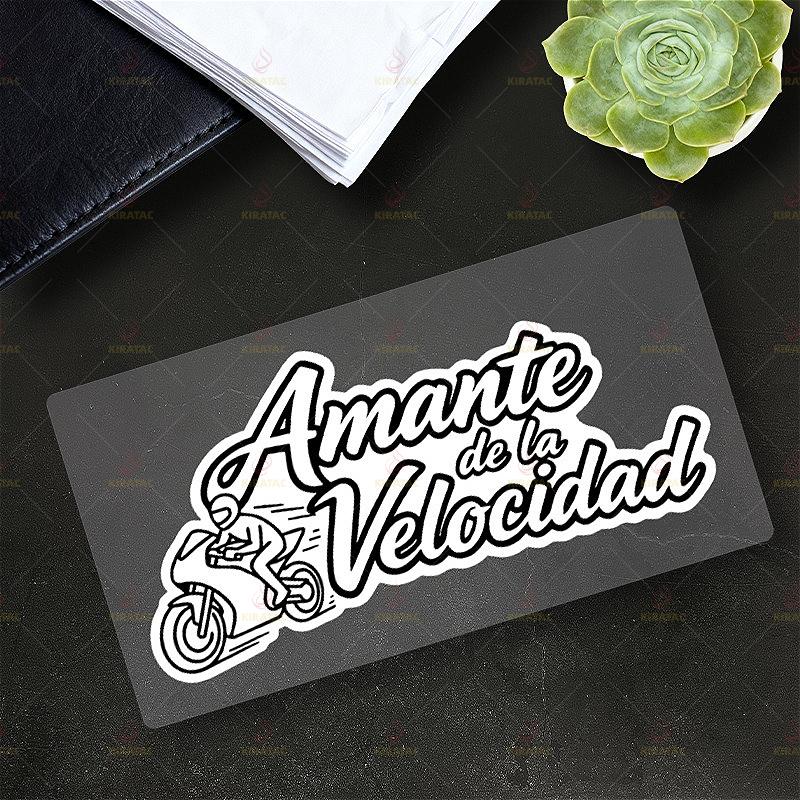 1pc Original Amante De La Velocidad Motorcycle Sticker for Motorcycle Fairing Tailbox Car Body Scooter Waterproof Vinyl Decals