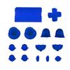 15Pcs/Set Replacement Parts Buttons Kit for Solid Color PS4 Controller Gamepad