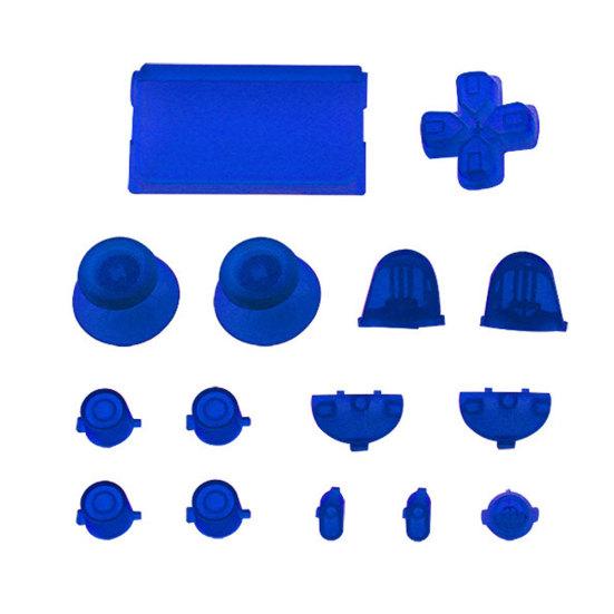 15Pcs/Set Replacement Parts Buttons Kit for Solid Color PS4 Controller Gamepad