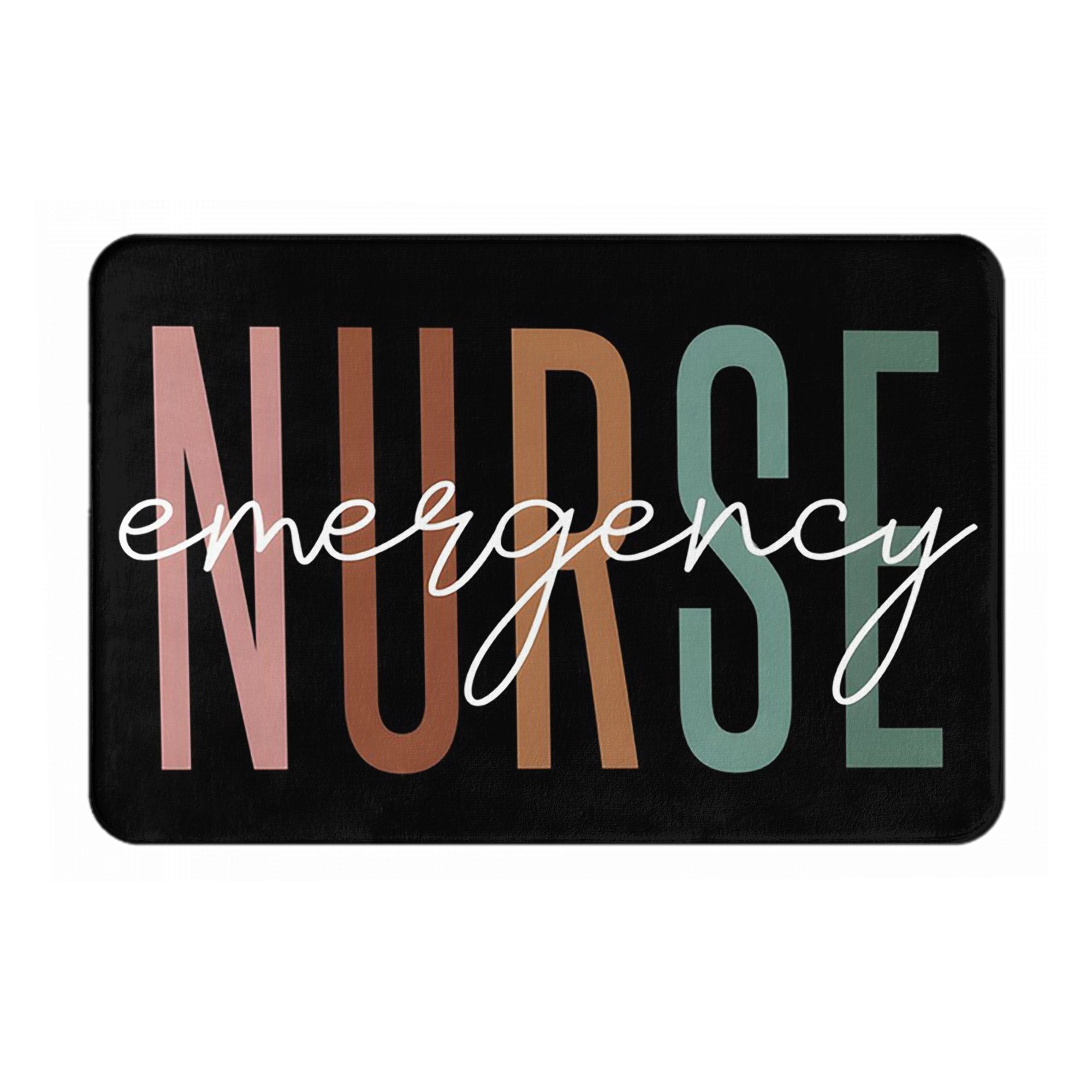 

Emergency Nurse Er Nurse Doctor Nursing School Anti-slip Doormat Floor Mat Rug for Kitchen Entrance Home Bedroom Footpad Mats 40cm x 60cm