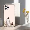 Funny Jesus Girl Cartoon Case For iPhone 12,14,15,16,17,13,11,X,Mini,Plus,Pro Max,8,7,XR,SE,XS,Soft Silicone Black