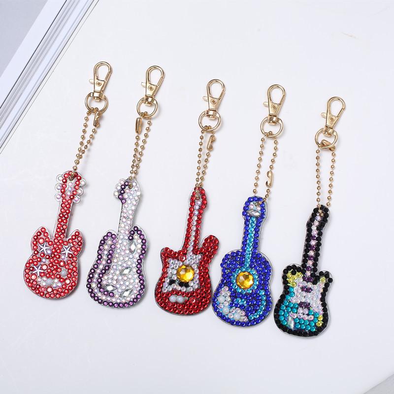 Special-Shaped Brick Diamond Painting Keychain Diy Christmas Series Cartoon Decorative Small Pendant