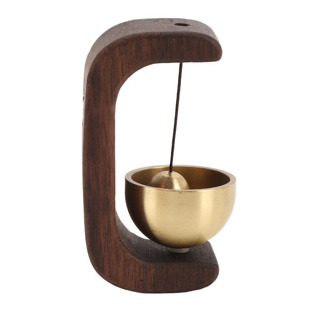 2pcs Self-Adhesive Wooden Doorbell C-Shape Design Hanging Door Bell  For Home Garden