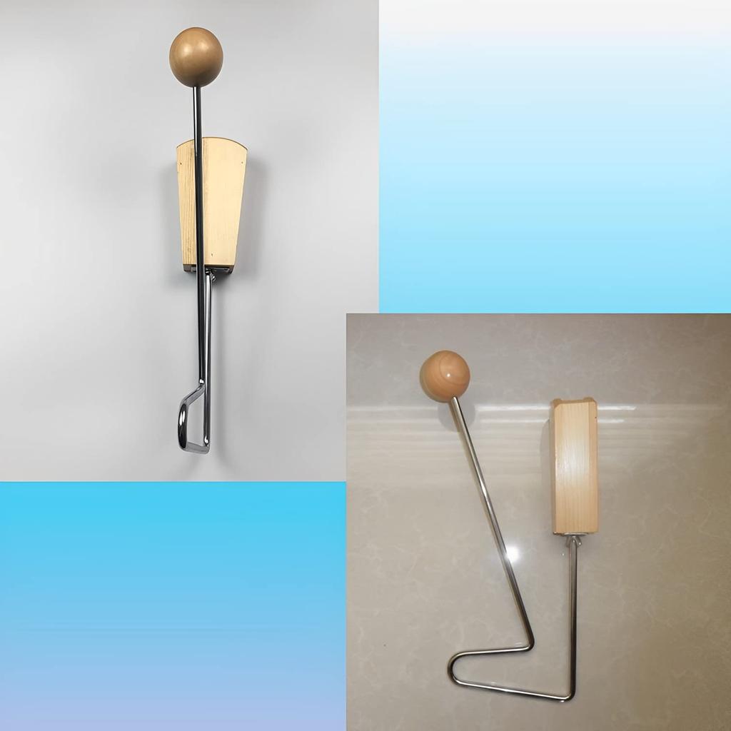 MIMIA Vibraslap Hamburger Steak Entertainment Wooden Percussion Instrument Sound Effects Vibration Sound Theater