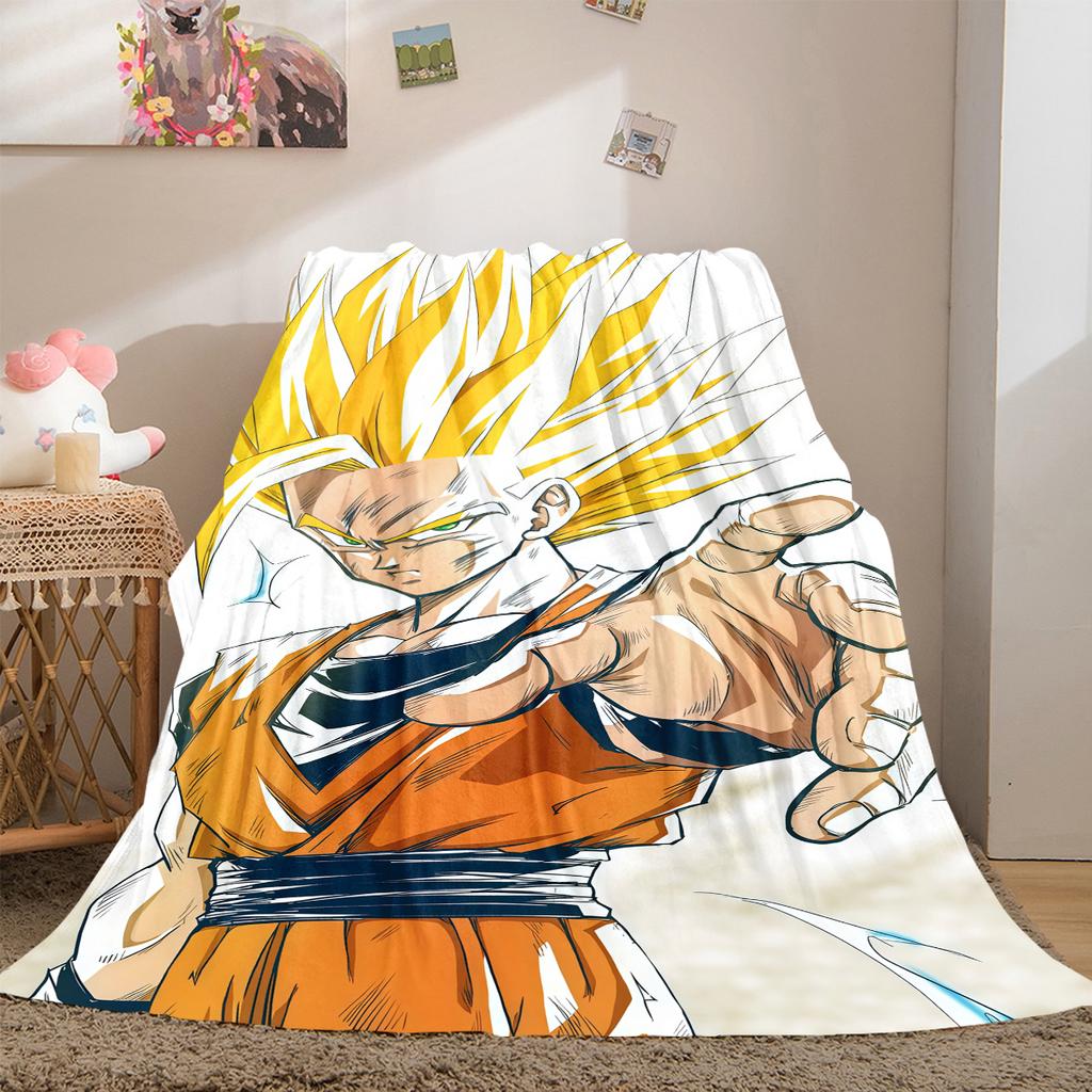 1 Stück Vegito Aufdruck Flanelldecke, Hohe Qualität für alle Jahreszeiten, Heimdekoration, Wärme und Komfort, Perfekt für Weihnachtsgeschenke