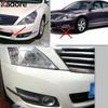 For Nissan Teana 2008 2009 2010 ABS Chrome Front Fog Light Lamp Cover Trim Front Foglight Bezel Molding Trims Car Accessories