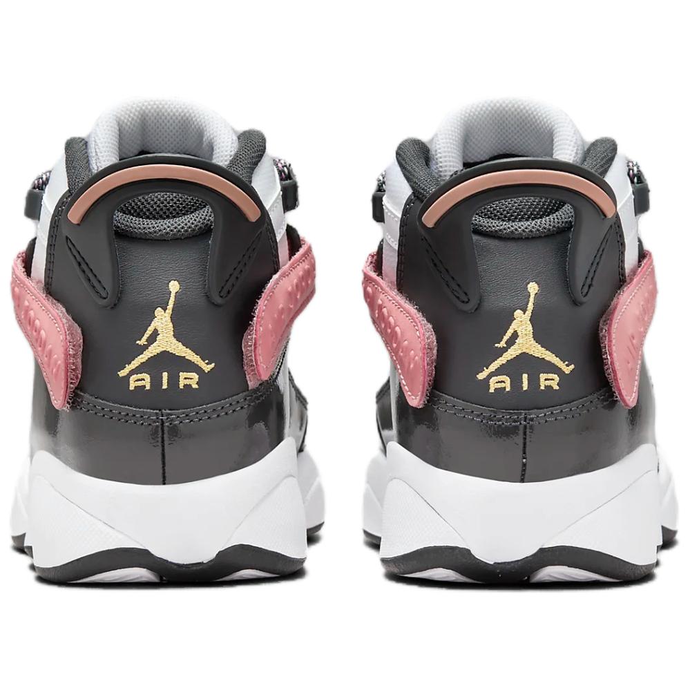 Air Jordan Jordan 6 Rings GS White Red Stardust Kids Sneakers Vapor-Green Anthracite DV3178-101