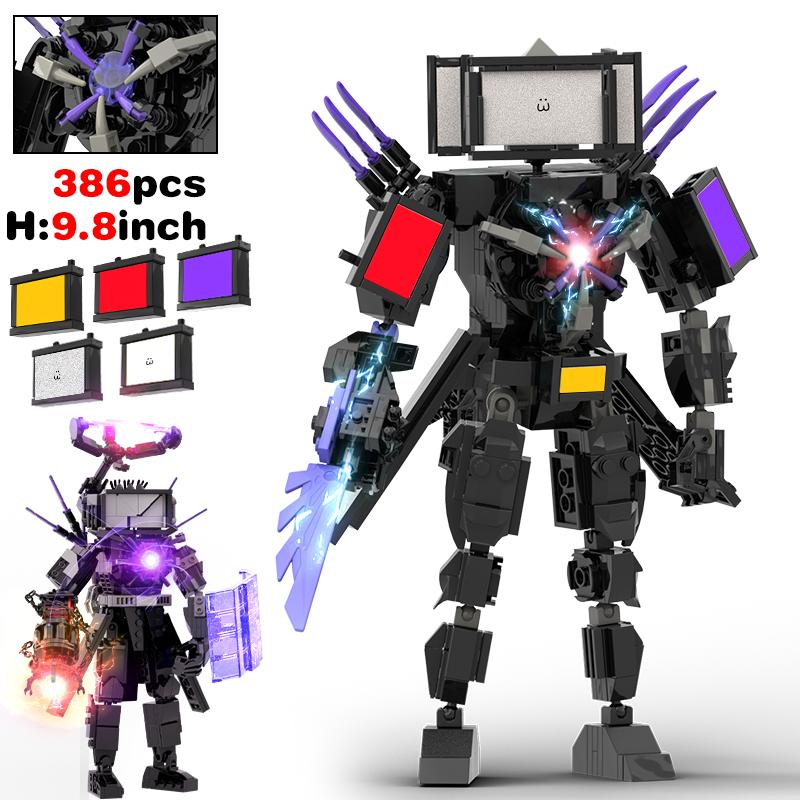 Skibidi Toileted Giant Titan Boss Speakeman Cameraman Building Blocks Set - Collectible Construction Toys for Kids Christmas