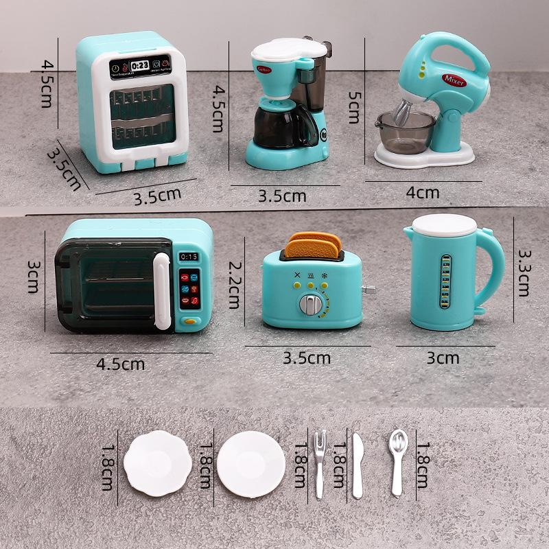 1Set 1:12 Dollhouse Miniature Coffee Machine Egg Beater Home Appliances Decor Toy Doll House Accessories