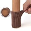 Lot de 16 chaussettes tricotées pour pieds de chaise, protections de sol antidérapantes, silencieuses et épaisses