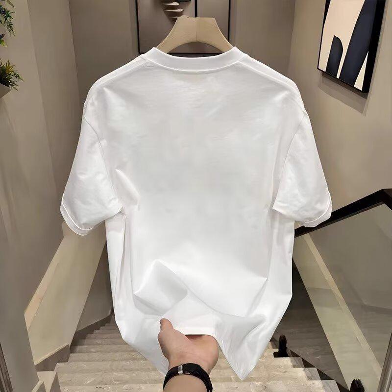 2025 Men's Trendy Pure Cotton Printed Round Neck Short Sleeve T-shirt - Summer Hot Seller