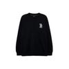 MLB Boston Red Sox Letter Logo Printed Crewneck Sweatshirt Unisex Sweatshirt Black 3AMTM0131-43BKS