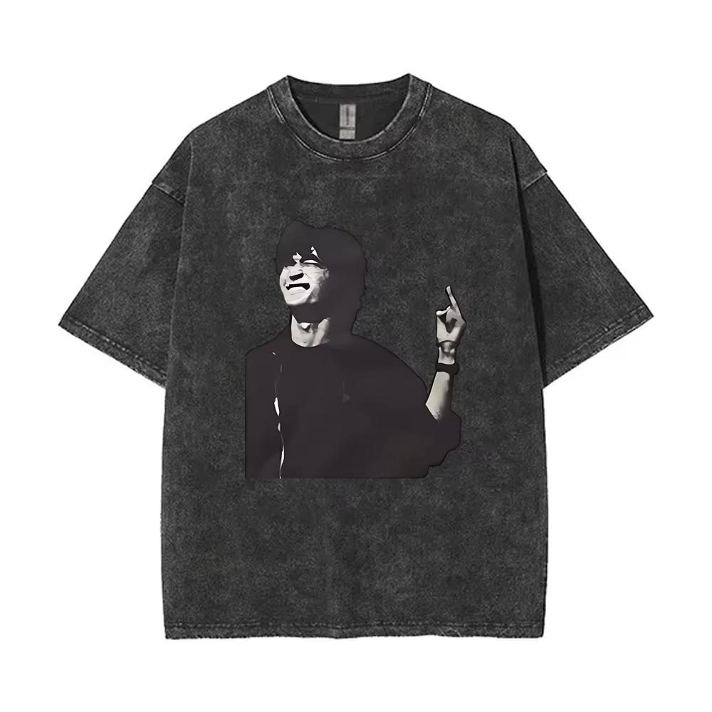 Washed Vintage Legendary Russia Rock Band Viktor Tsoi Kino Tsoi Zhiv Graphic T-shirts Men Classic Casual Clothing L