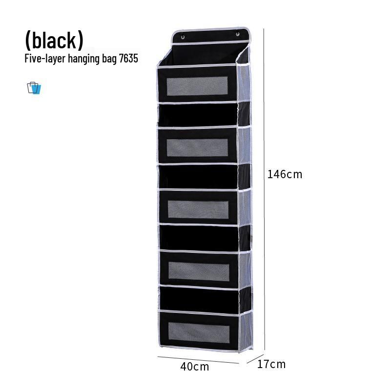 Wall-Mounted Multi-Layer Storage Bag for Household Items and Toys