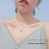 Mini Daisy Flower Mother-of-Pearl Necklace, 925 Sterling Silver, Thin Clavicle Chain for Women