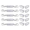 4Pcs/Lot Round Magnetic Clasps for Jewelry Making Magnet End Clasp Connectors Buckle Metal Clasp with Lobster Clasps
