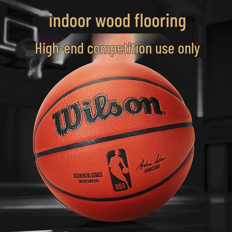 Wilson NBA Autentyczna Replika Piłka do Koszykówki Halowa/Zewnętrzna, Rozmiar 7