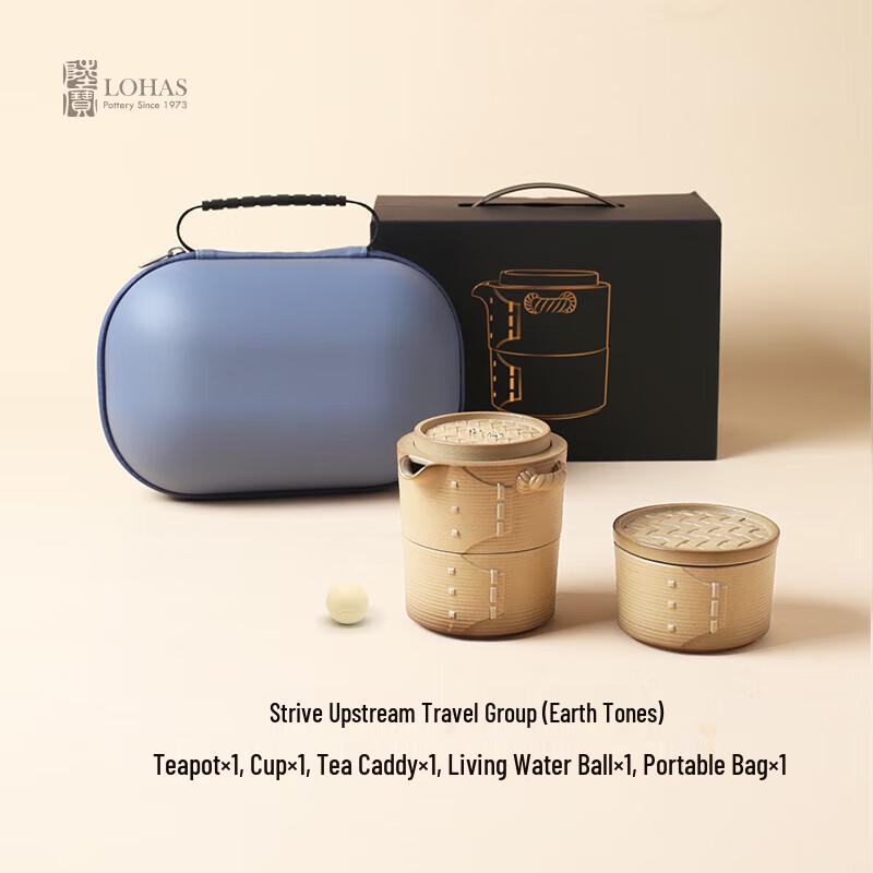 Lu Bao Portable Steamer Ceramic Tea Set