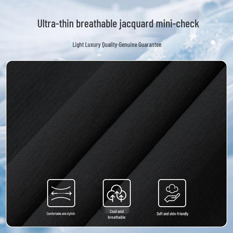 MONTAGUT Men's Summer Anti-Wrinkle Straight-Leg Casual Pants