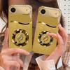 Bague dorée brillante Pour IPhone 17Pro Max 16 17 Pro 15 Pro 14 13 Plus 12 Mini 11Pro Max XR 16E 17 Air Coque de téléphone en verre doré