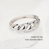 Interlocking Ring Open Bangle - European & American Light Luxury Design for Women