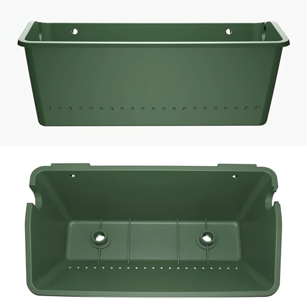 Plastic Planting Box Vertical Plant Container Outdoor Wall Flower Pot  Garden Decoration