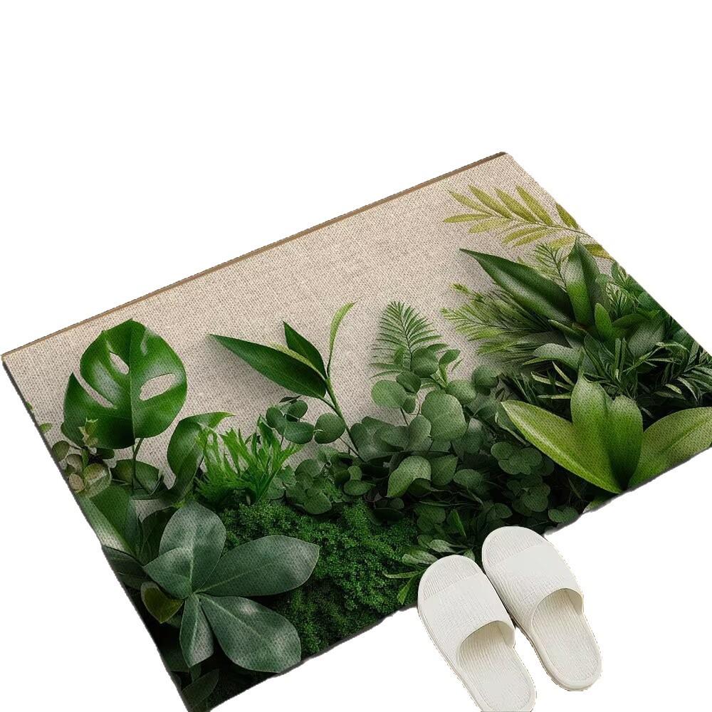 Entrance Linen Floor Mat Dirt Resistant and Non Slip Floor Mat Household Bathroom Floor Mat
