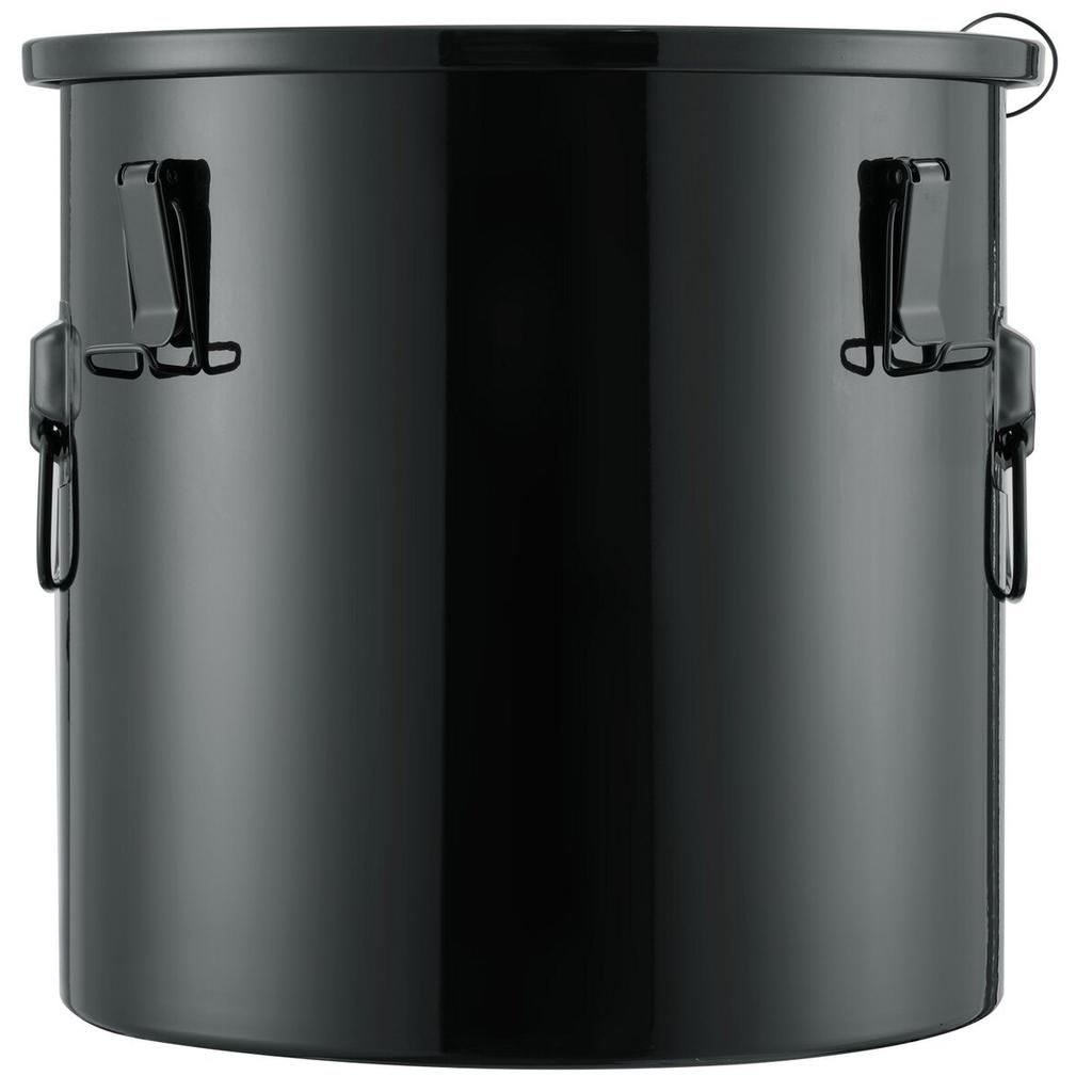 Fryer Grease Bucket, 10 Gal Oil Disposal Caddy Stainless Steel Fryer Oil Bucket Rust-Proof Coating, Oil Transport Container with Lid, Lock Clips,