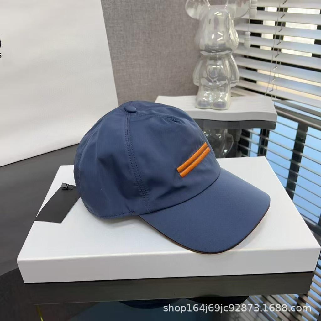 New baseball cap embroidered duck tongue hat for men and women, fashionable and versatile horizontal bar sun hat