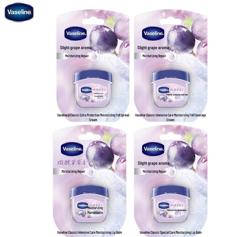 Vaseline Classic Grape Lip Balm 7g x 4-Pack