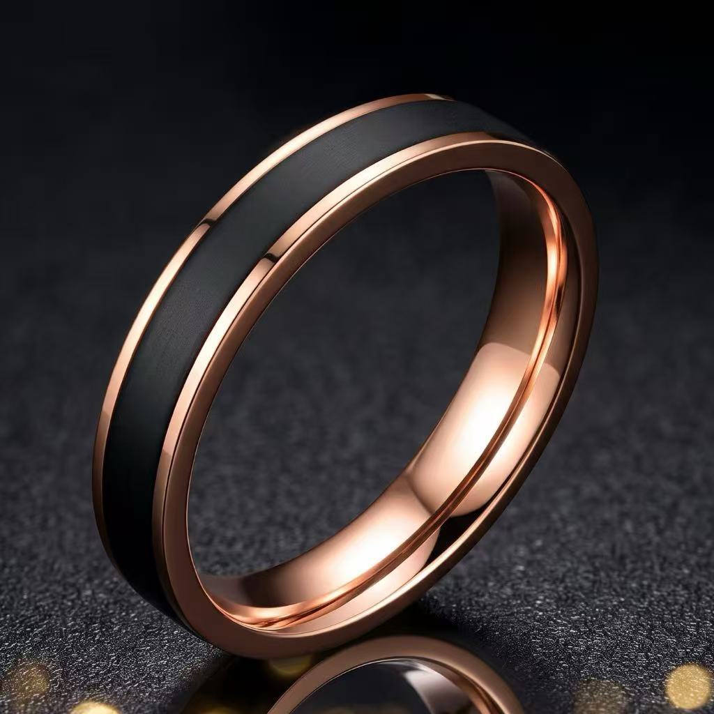 Titanium steel ring, niche and high-end, light luxury, non-fading, cross-border Instagram-style Foever Love