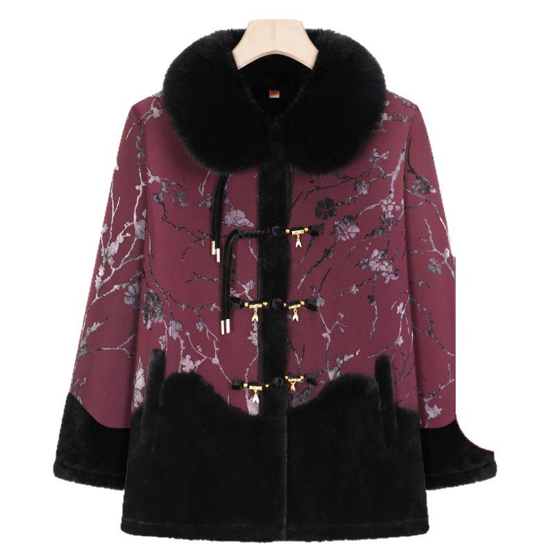 Fleece-Lined Autumn/Winter Jacket for Elderly Women