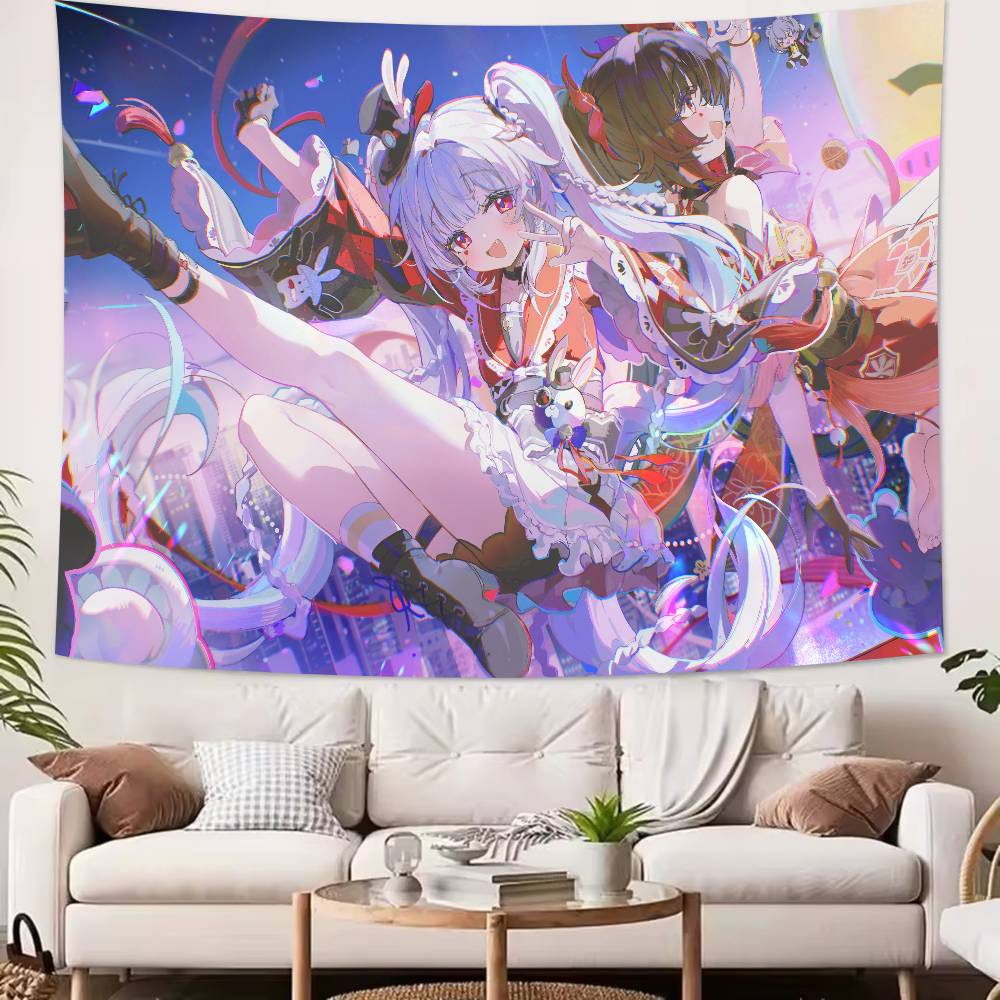 Cute Hot Funny Girl Sparxie Tapestry Decoration Bedroom Dormitory Background Cloth Holiday Home Party Living Room Club Tapestry