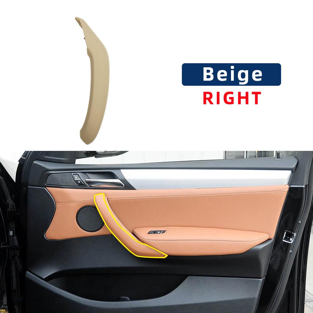 Car Interior Door Handle Pull Leather Cover Accossory Replacement 51417246214 51417246213 For BMW X3 11-17 X4 14-18 F25 F26