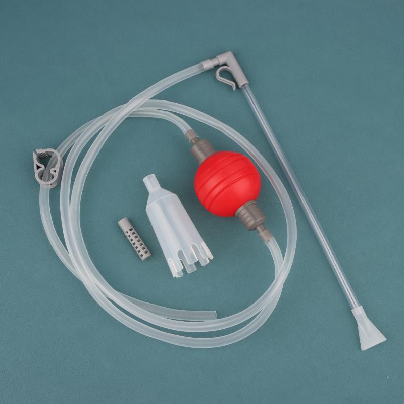 Schimbător de apă pentru acvariu Curățător de pietriș pentru acvariu Pompa schimbător de apă cu sifon Vid Tub de apă