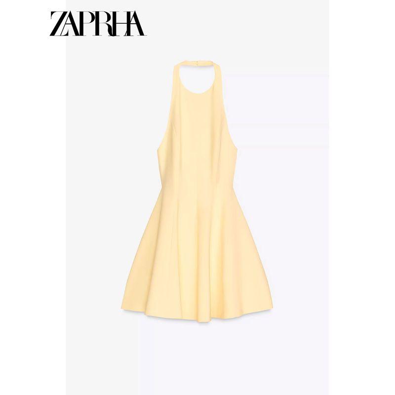 Zaprha 2025 New Arrival Wavy Style Width Ornaments Collar Short Dress Sexy Waist Trimming Small 2858777
